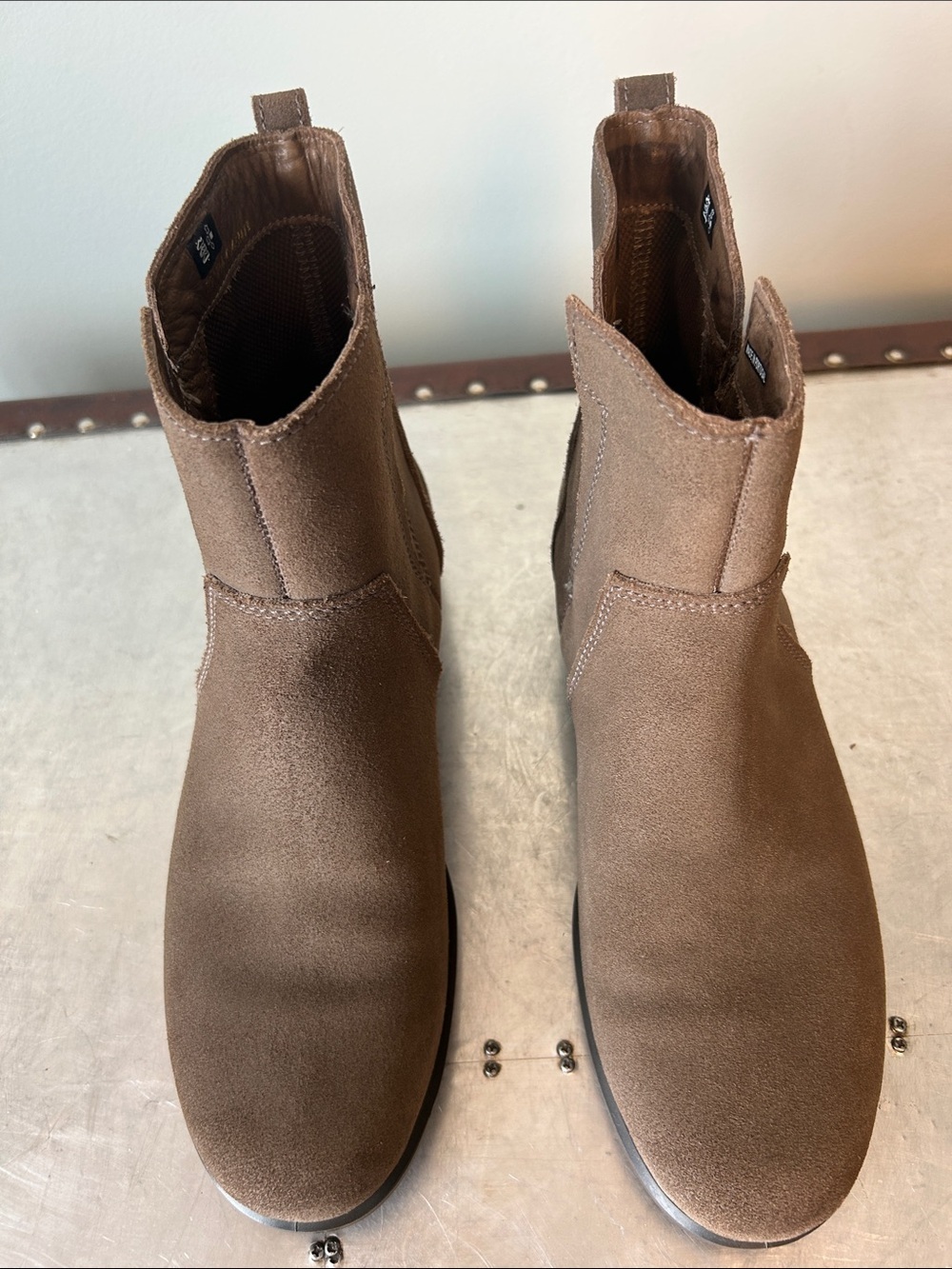 Ecco Women's Brown Suede Chelsea Ankle Boots